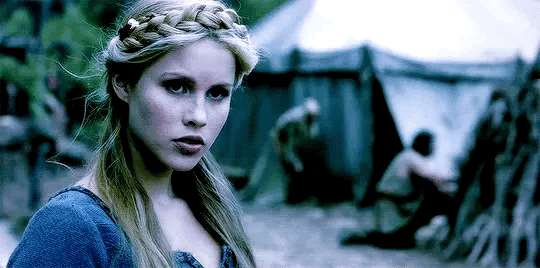 Vampire Diaries Rebekah Blue Wool Dress with Cincher